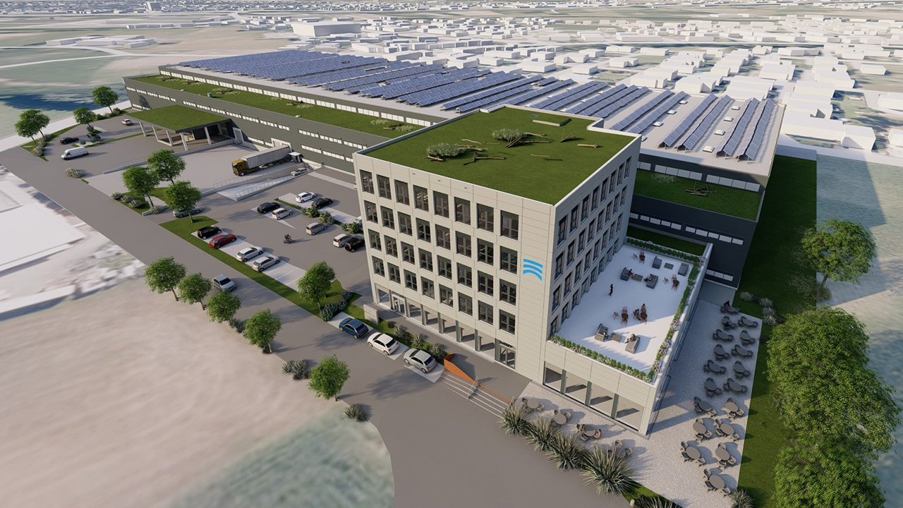 So wird das neue Firmengebäude von Amann Girrbach in Mäder aussehen. Bild: Amann Girrbach